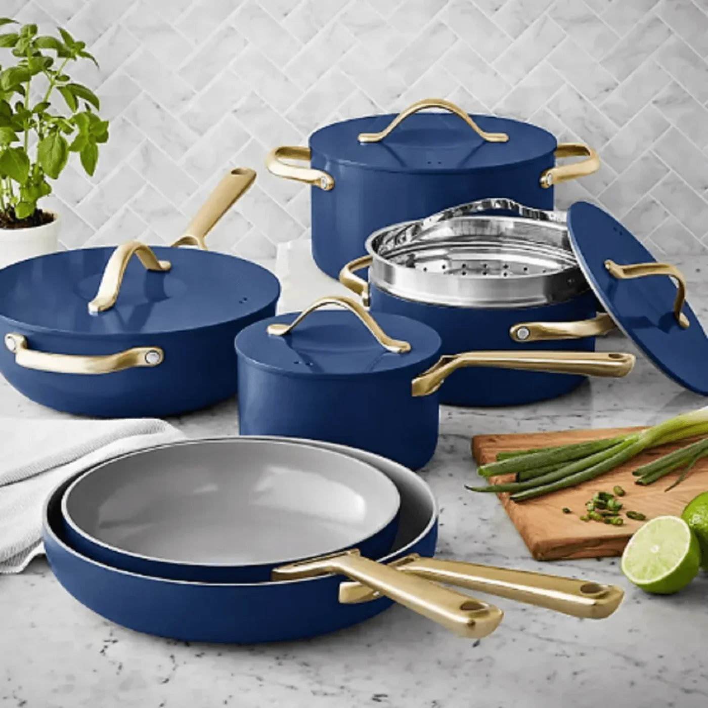 Member Mark 11 Piece Modern Ceramic Cookware Set